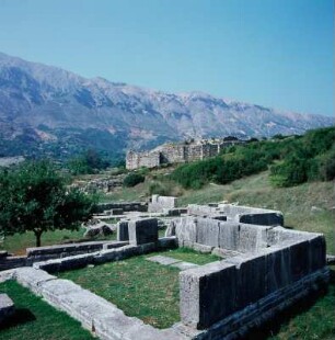 Dodona. Zeus-Heiligtum. Der Tempel der Dione neben der Zeus-Eiche