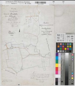 Wasserkurl (Kamen), Zusammenlegung Wasserkurl, Bl. 5 Brouillonkarte Husen Flur 1