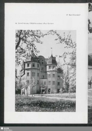 Schloß Hörnitz, FDGB-Ferienheim "Paul Gruner"