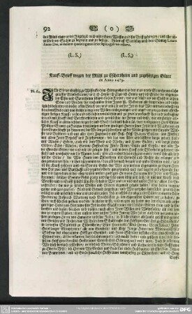 N.64. Kauff-Brieff wegen der Mühl zu Eschersheim und zugehörigen Güter de Anno 1479