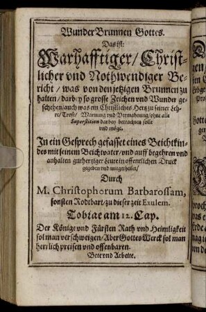 WunderBrunnen Gottes