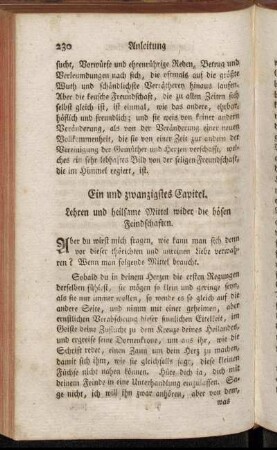 Ein und zwanzigstes Capitel. - Dreyßigstes Capitel.