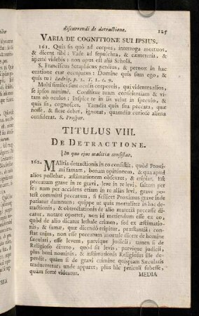 125-130, Titulus VIII