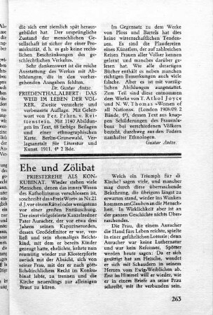 Ehe und Zölibat