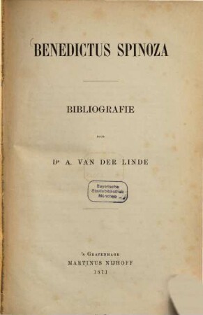 Benedictus Spinoza