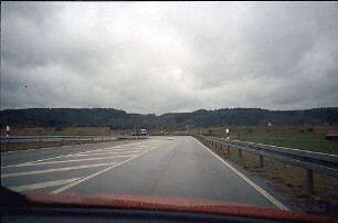 Zufahrt auf Gabelung West
