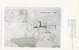 Chirurgische Klinik, Berlin-Dahlem (Diplomarbeit bei Willy Kreuer): Lageplan 1:500