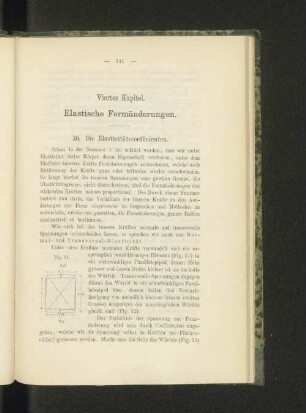 Viertes Kapitel. Elastische Formänderungen.