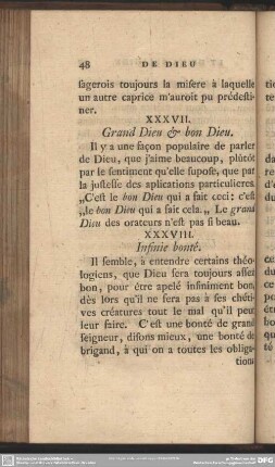 XXXVII. Grand Dieu & bon Dieu