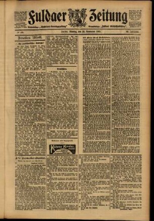 Zweite Ausgabe vom Montag, den 13. November 1905.
