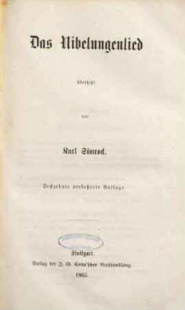 Das Nibelungenlied