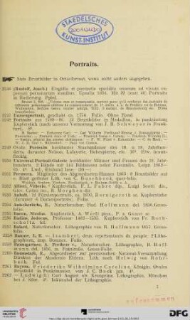 Portraits (Nr. 2246-2545)