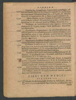 Libri Cum Medici Tum Chemici.