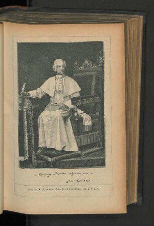 Papst Leo XIII. im ersten Jahre seines Pontifikates