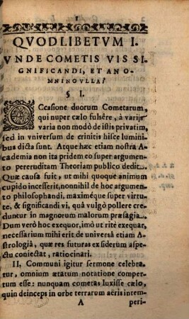Qvodlibeta Philosophica. 4, Quodlibetum De Significatione Cometarum, Deque Astrologia Universa, Et Aliud Varias QQ. Philosophicas Complectens