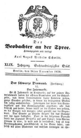 46. Stueck, 18. November 1850