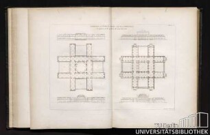 Planche 6. Ensembles D'Édifices Formés par La Combinaison de pièces et de galeries de cinq entr'-axes.