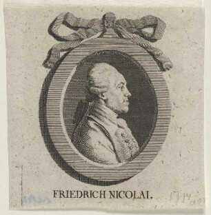 Bildnis des (Christoph) Friedrich Nicolai