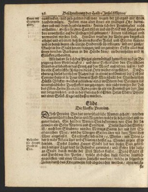 Elide Die fünffte Provintz.