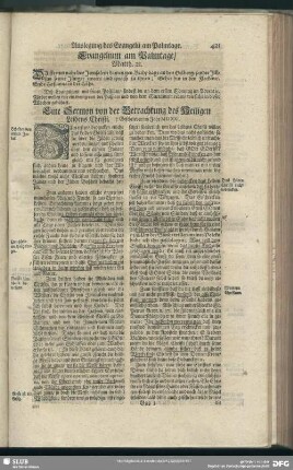 Evangelium am Palmtage, Matth. 21
