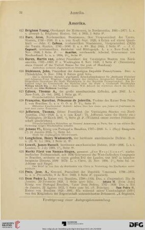 Amerika (Nr. 612-628)