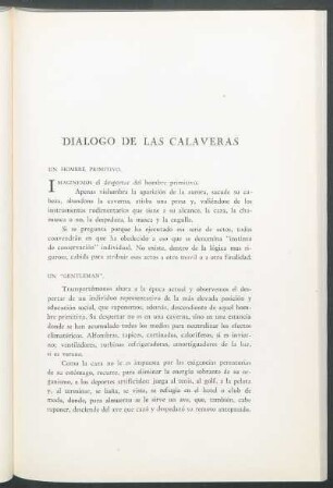 Un hombre primitivo