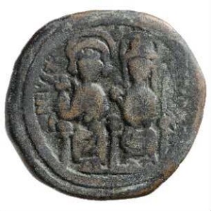 Münze, Follis, 573 / 574