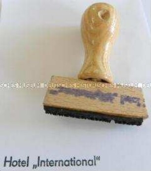 Stempel 'Hotel "International"'