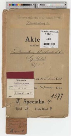 Fondverwaltung des außerordentlichen Haushalts: Bd. 5