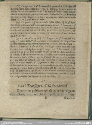 XI. Ad l. Transigere. 18. C. de transact.