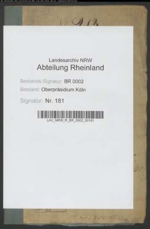 Die von der Landgräfin von Hessen-Darmstadt reklamierte Herrschaft Broich