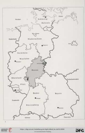 Karte Bundesrepublik Deutschland