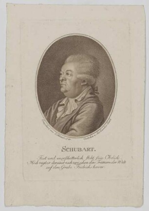 Bildnis des Christian Friederich Daniel Schubart