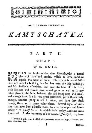 Part II. The natural history of Kamtschatka