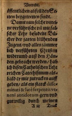 Catechismus, Oder die Fürnembsten Hauptstück der gantzen Christlichen Lehr
