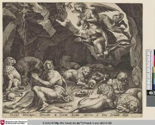 [Habakuk Bringing Daniel Food in the Lion's Den; Habakuk bringt Daniel Nahrung in die Löwengrube]