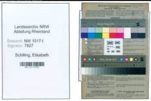 Entnazifizierung Elisabeth Schilling , geb. 18.10.1891 ()