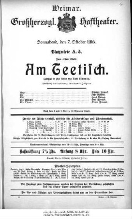 Am Teetisch