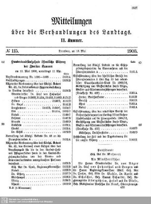 115. Sitzung