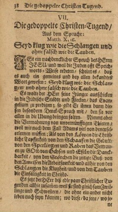 VII. Die gedoppelte Christen-Tugend