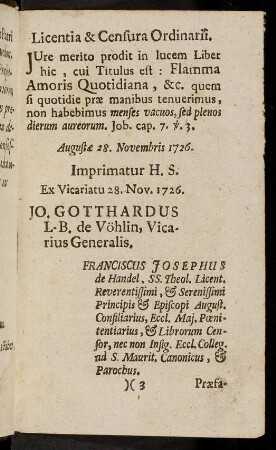 3r-3r, Licentia & Censura Ordinarii.
