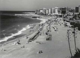 Strand von Rhodos Stadt auf Rhodos