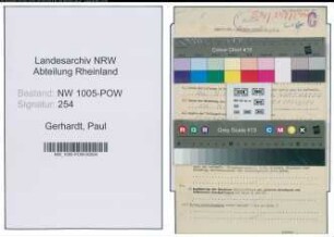 Entnazifizierung Paul Gerhardt , geb. 05.05.1921 ()