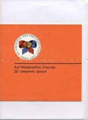 Programm der Abschlußveranstaltung (deutsch/russisch) - Sachkonvolut
