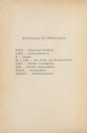 Erläuterungen der Abkürzungen