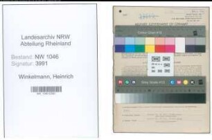 Entnazifizierung Heinrich Winkelmann , geb. 07.07.1889 (Landwirt)