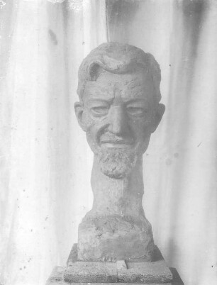 Porträtkopf Hans Richter : Porträtkopf Hans Richter. Bronze (1929?; E. Richter). Dresden-Südvorstadt, Eisenstuckstraße, Atelier der Künstlerin