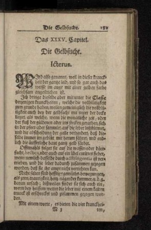 Das XXXV. Capitel. Die Gelbsucht. Icterus.