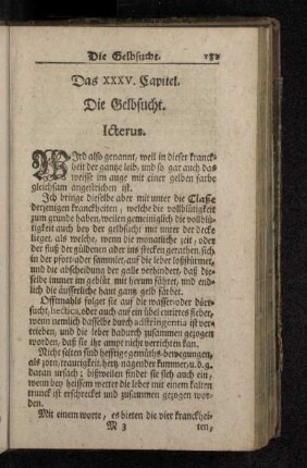 Das XXXV. Capitel. Die Gelbsucht. Icterus.