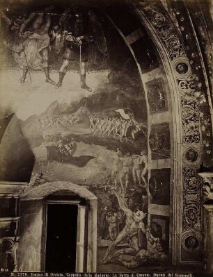 2378. Duomo di Orvieto. Cappella della Madonna. La Barca di Caronte. Dipinti dal Signorelli